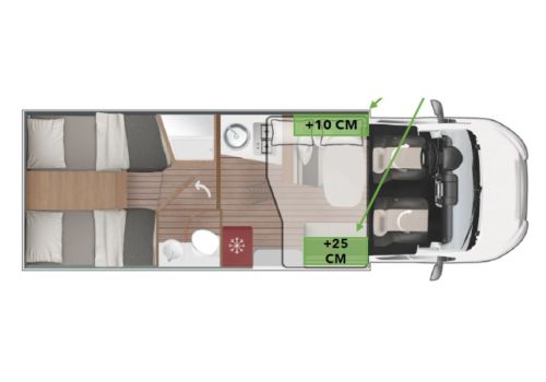 Autocaravana Perfilada ROLLER TEAM Kronos 288 TL Spring Edition en Alquiler