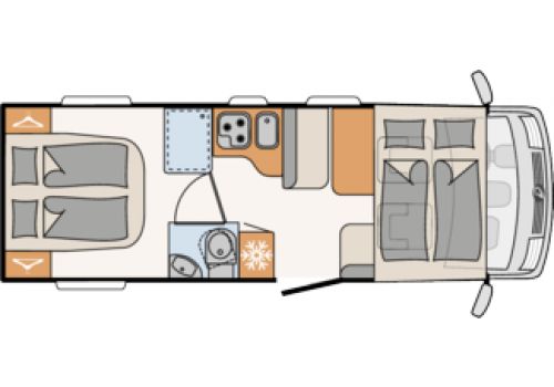 Autocaravana Integral DETHLEFFS Trend I 7057 DBM de Ocasión