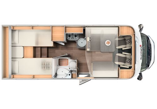 Autocaravana Perfilada SUNLIGHT T 67 de Ocasión