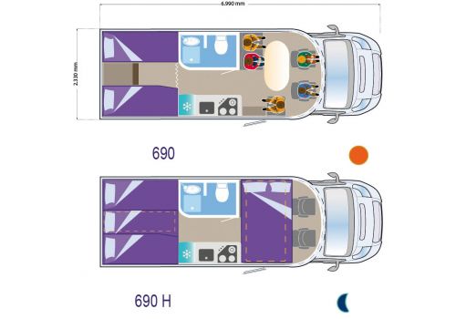 Autocaravana Perfilada ILUSION 690 XMK de Ocasión