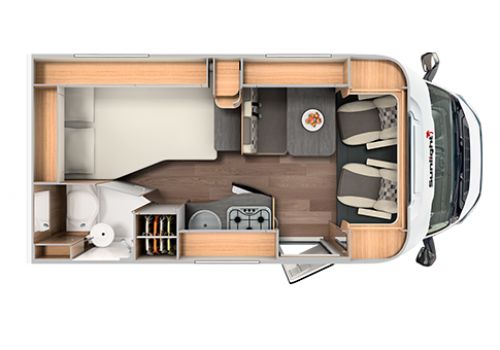 Autocaravana Perfilada SUNLIGHT T-58 de Ocasión