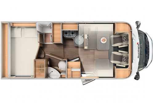Autocaravana Perfilada SUNLIGHT T-65 de Ocasión