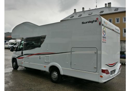 Autocaravana Capuchina SUNLIGHT A-70 con amplio garaje de Ocasión