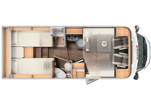 Autocaravana Perfilada SUNLIGHT T-68 de Ocasión