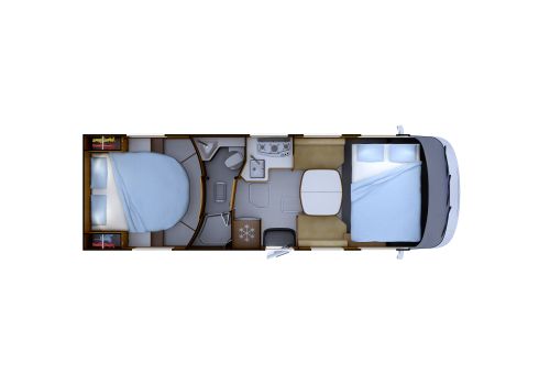 Autocaravana Integral RAPIDO I-96 Modelo 2018 Nueva en Venta