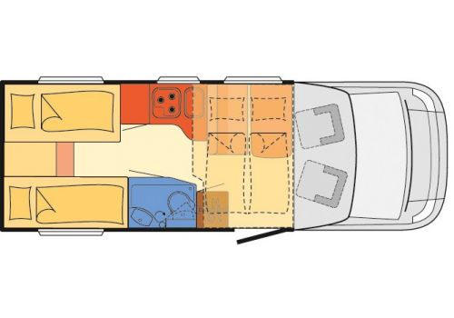 Autocaravana Perfilada DETHLEFFS Trend T 6717 EB modelo 2019 de Ocasión
