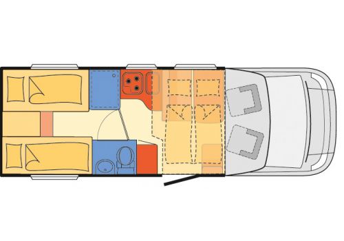 Autocaravana Perfilada DETHLEFFS Trend T 7057 EB de Ocasión