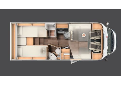 Autocaravana Perfilada SUNLIGHT T 68 de Ocasión
