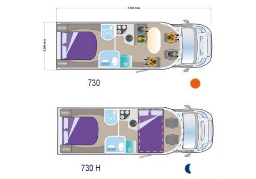 Autocaravana Perfilada ILUSION 730 XMK de Ocasión