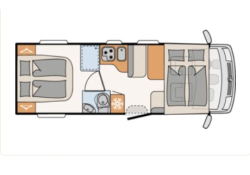 Autocaravana Integral DETHLEFFS Trend I 7057 DBM de Ocasión