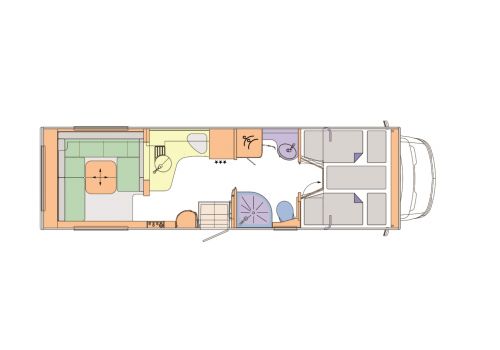 Autocaravana Capuchina CONCORDE Cruiser 890 RRL de Ocasión
