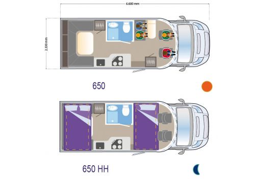 Autocaravana Perfilada ILUSION XMK 650 PLUS de Ocasión