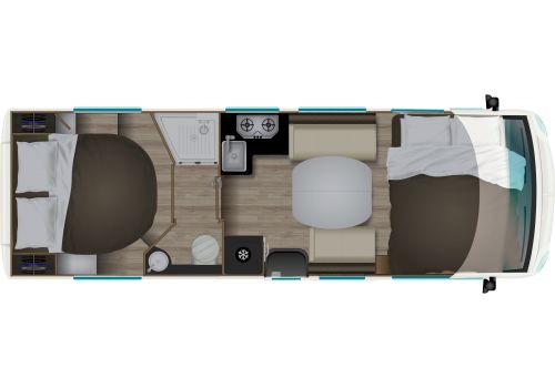 Autocaravana Integral ITINEO MC 740 Spirit Edition Modelo 2021 de Ocasión