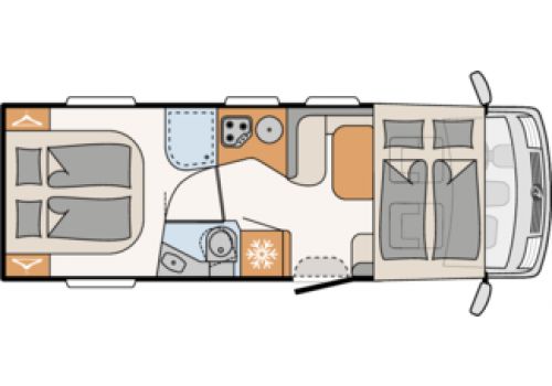 Autocaravana Integral DETHLEFFS Pulse I 7051 DBM de Ocasión