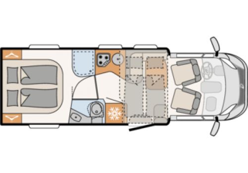Autocaravana Perfilada DETHLEFFS Pulse T 7051 DBM modelo 2019 de Ocasión