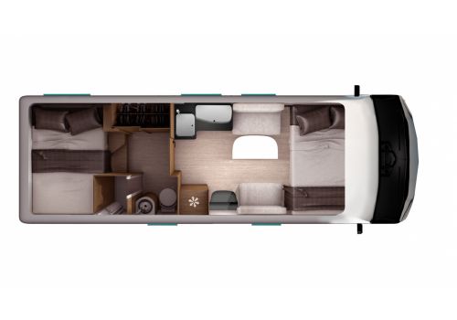 Autocaravana Integral ITINEO TC 740 modelo 2019 de Ocasión