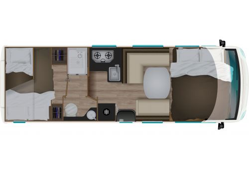 Autocaravana Integral ITINEO SB740 Modelo 2021 de Ocasión