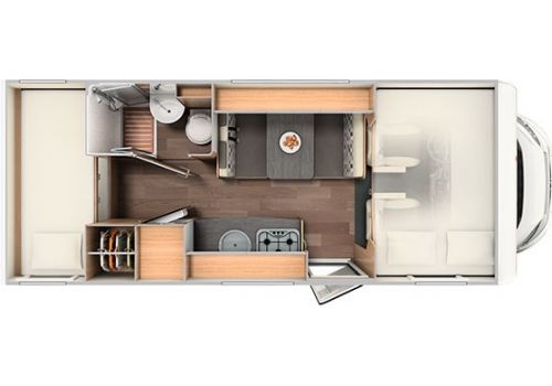 Autocaravana Capuchina SUNLIGHT A-68 con literas de Ocasión