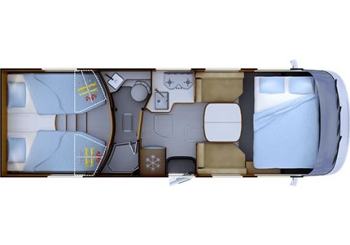 Autocaravana Integral RAPIDO 8066dF Modelo 2020 de Ocasión