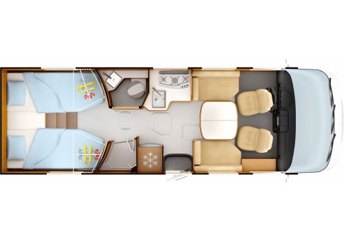 Autocaravana Integral RAPIDO 8066dF Modelo 2019 de Ocasión