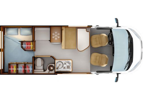 Furgoneta Cámper RAPIDO V55 Modelo 2019 de Ocasión