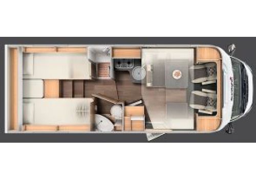 Autocaravana Perfilada SUNLIGHT T 68 de Ocasión