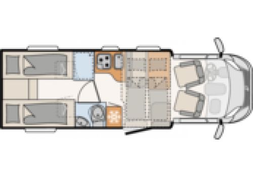 Autocaravana Perfilada DETHLEFFS Trend T 7057 EB Modelo 2020 de Ocasión