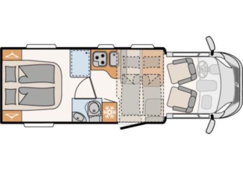 Autocaravana Perfilada DETHLEFFS T 7057 DBM modelo 2020 de Ocasión