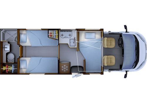 Autocaravana Perfilada RAPIDO 665 F modelo 2020 Nueva en Venta