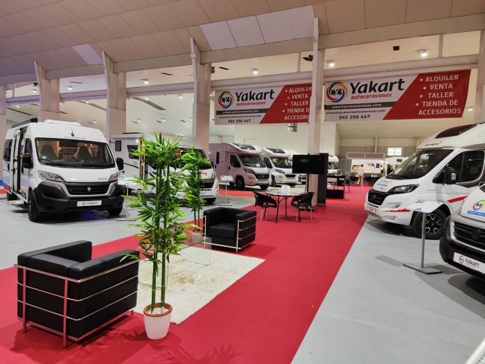 Stand de Yakart Autocaravanas en el salon del caravaning del levante en torre pacheco murcia