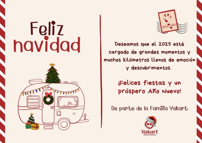 Feliz Navidad de parte del equipo de Yakart Atuocaravanas