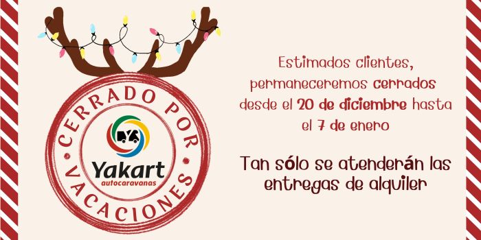 Yakart cierra por vacaciones del 20 al 7 de enero