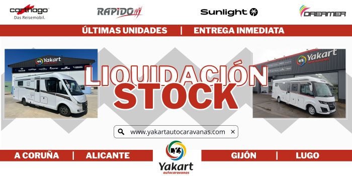 Liquidacion de stock en Yakart Autocaravanas
