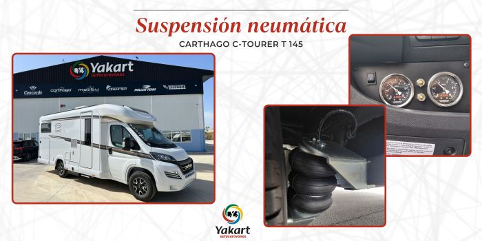 Suspensión neumática en autocaravana, instalación realizada por Yakart Autocaravanas
