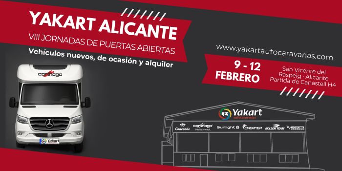 Jornadas de Puertas Abiertas Yakart Autocaravanas Alicante 9-12 febrero