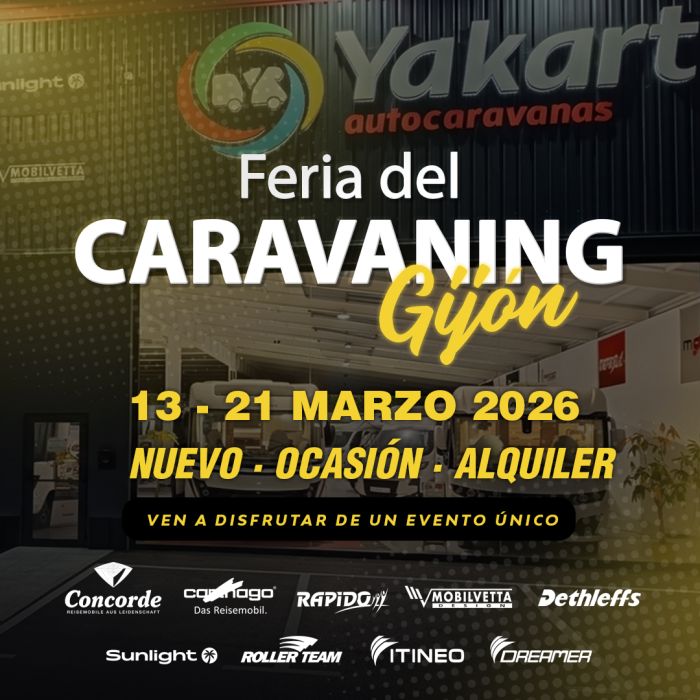 Feria del caravaning en Gijon del 13 al 21 Marzo